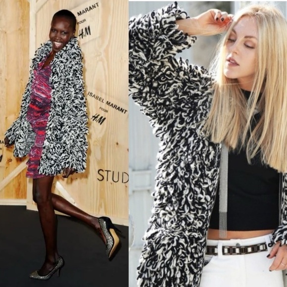 Isabel Marant for H&M Hand Knit Zip Front Loop Knit Wool Cardigan - Picture 1 of 8